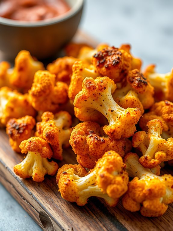 crispy flavorful spicy cauliflower