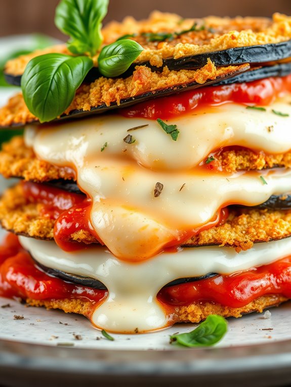 eggplant parmesan dish preparation