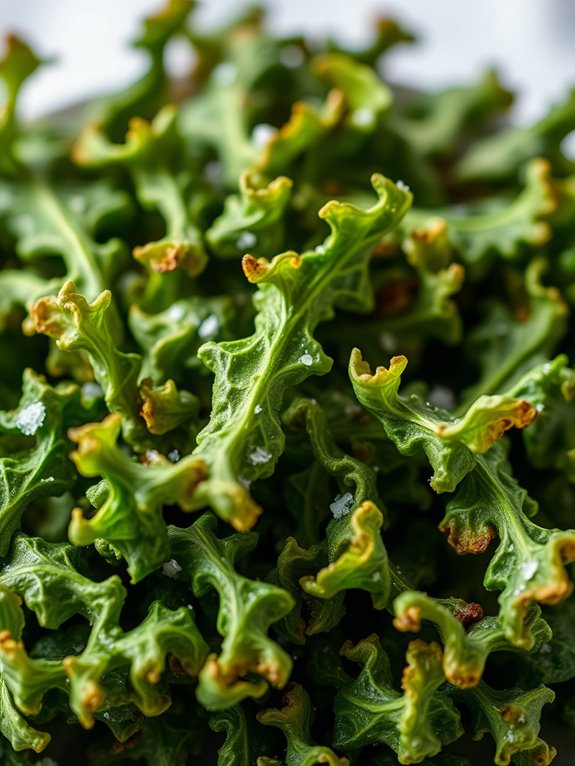 healthy crunchy kale snack