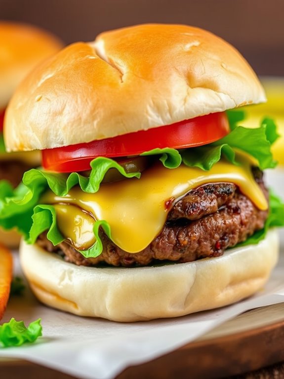 air fryer burger recipe