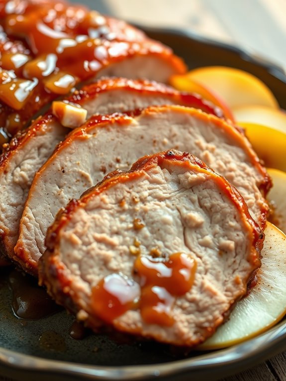 apple cinnamon flavored pork loin