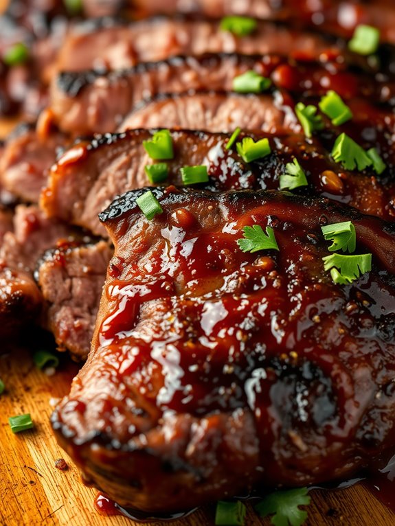 barbecue glazed steak recipe