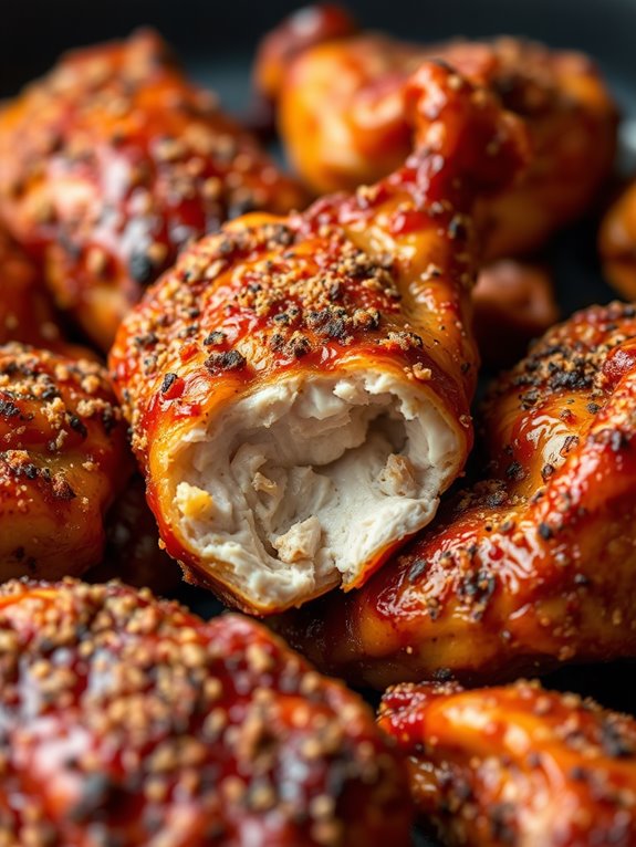 bbq seasoned chicken pieces