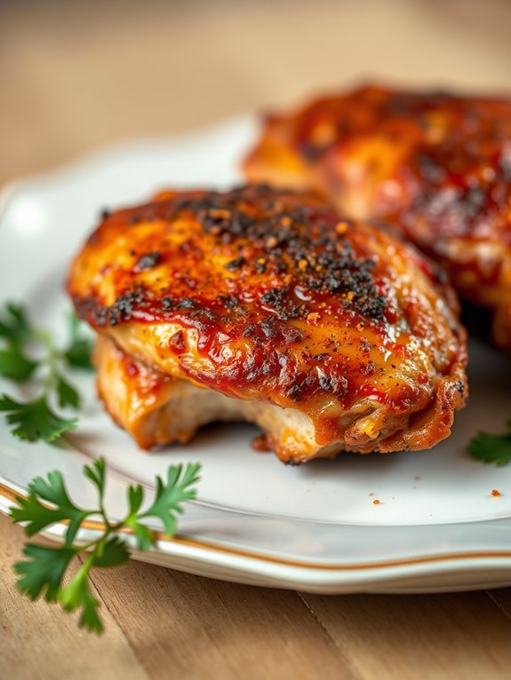 bbq seasoned chicken thighs