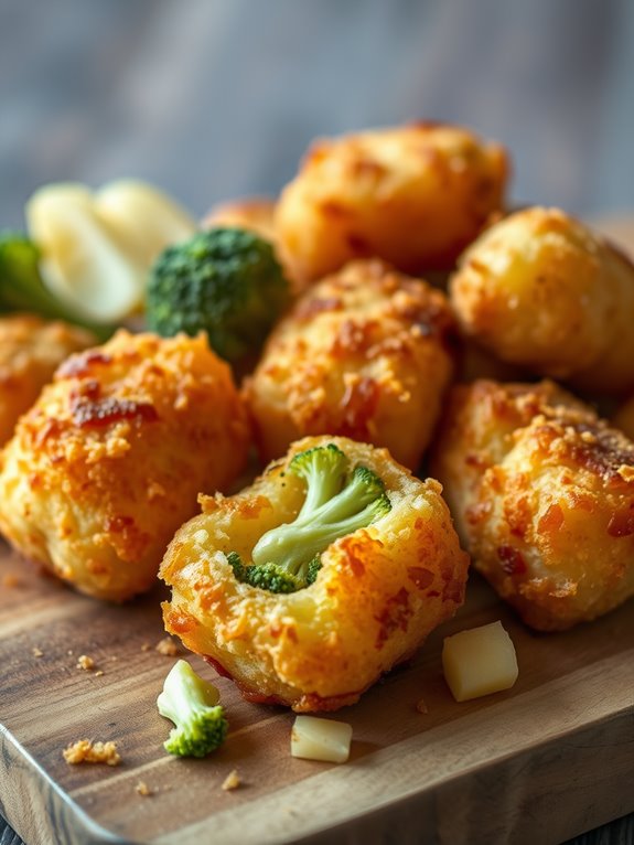 broccoli based potato snacks