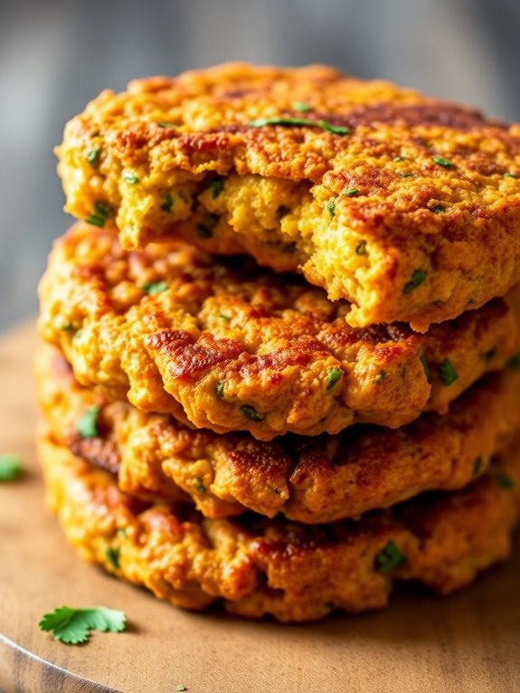 chickpea patties with spices