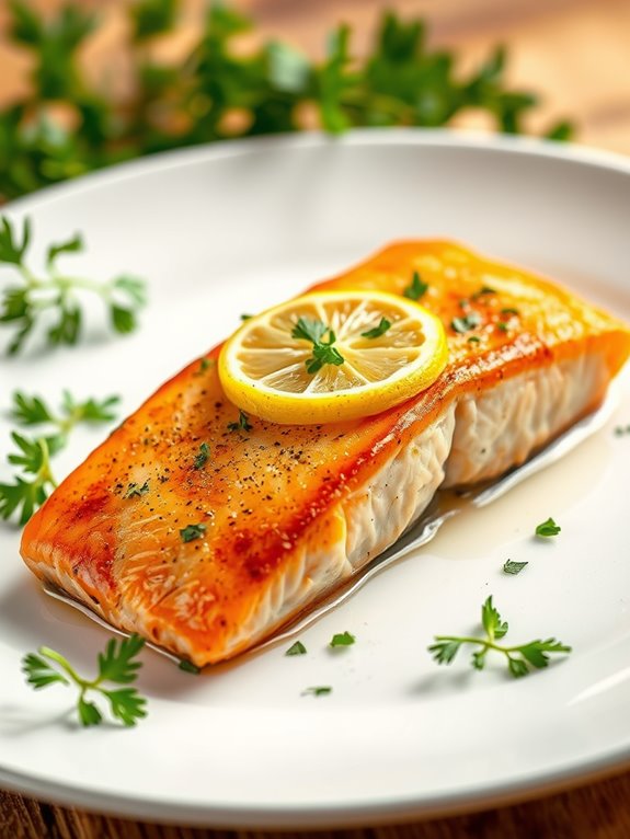 citrusy seasoned salmon dish