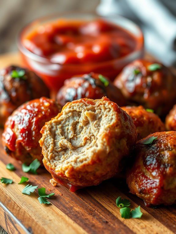 crispy air fryer meatballs