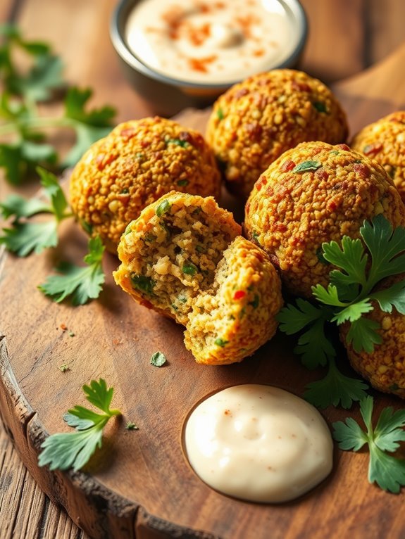 crispy and healthy falafel