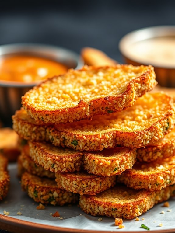 crispy baked zucchini strips