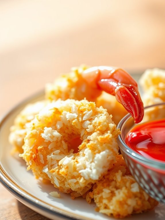 crispy coconut shrimp appetizer