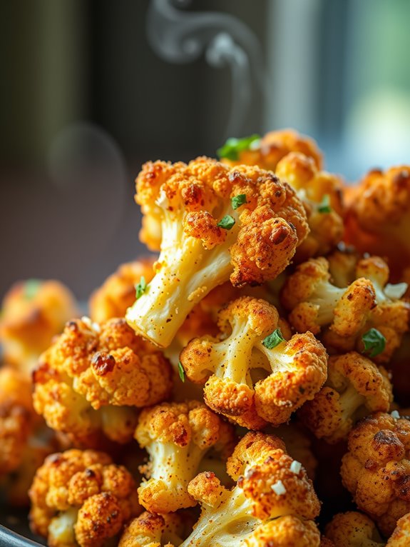 crispy flavorful cauliflower snacks