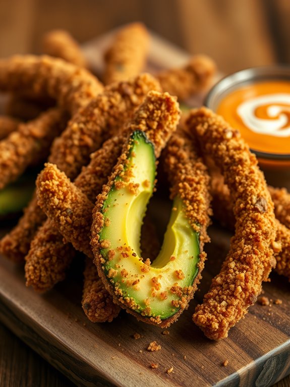 crispy fried avocado slices