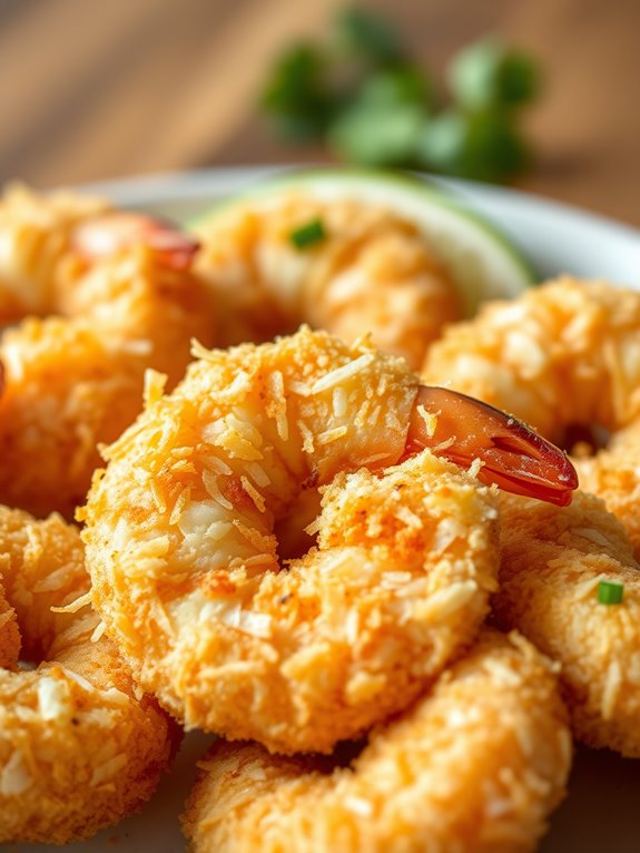 crispy fried coconut shrimp