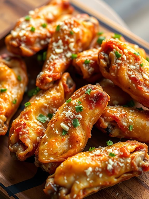 crispy garlic parmesan wings