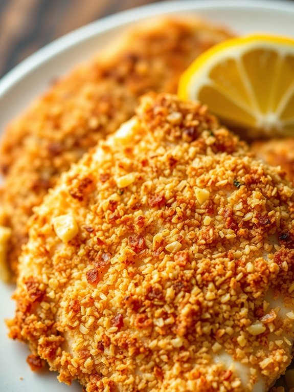 crispy panko coated fish