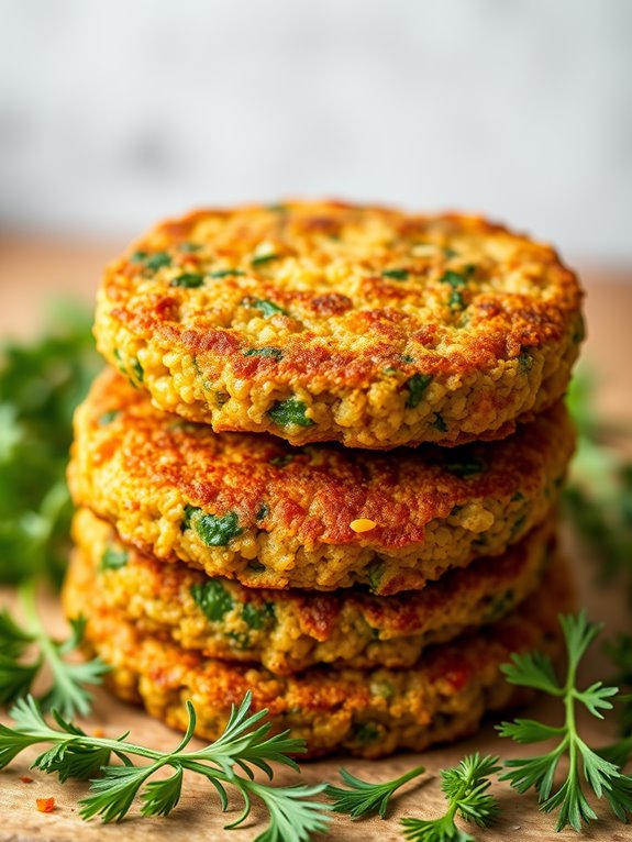 crispy quinoa patties recipe