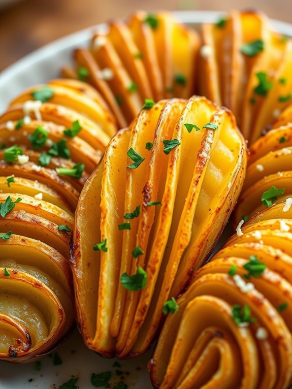 crispy sliced air fried potatoes