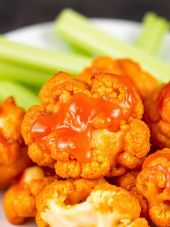 crispy spicy cauliflower bites