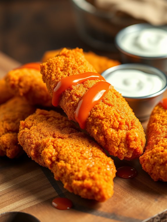 crispy spicy chicken strips