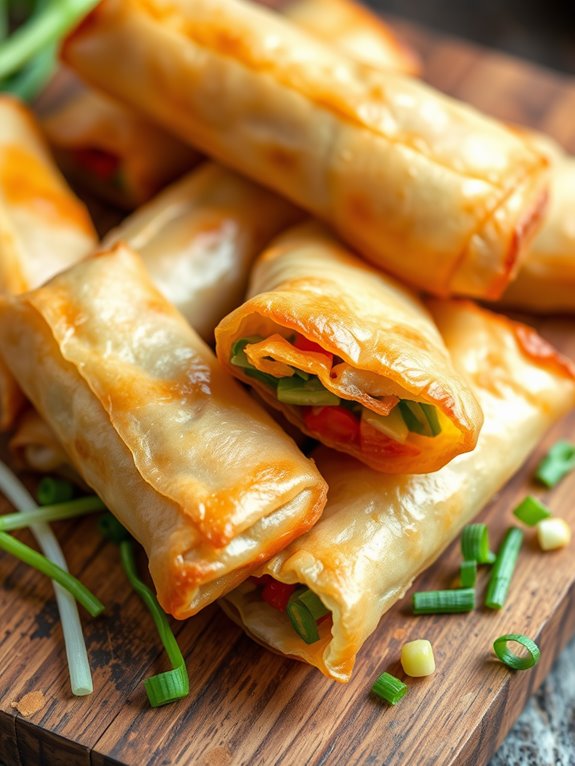 crispy vegetable filled appetizers