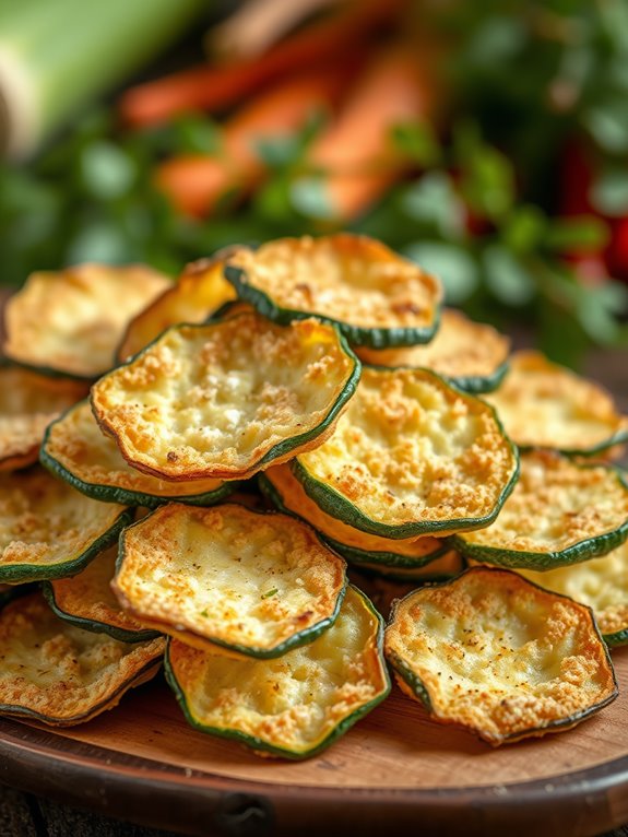 crispy zucchini cheese snacks