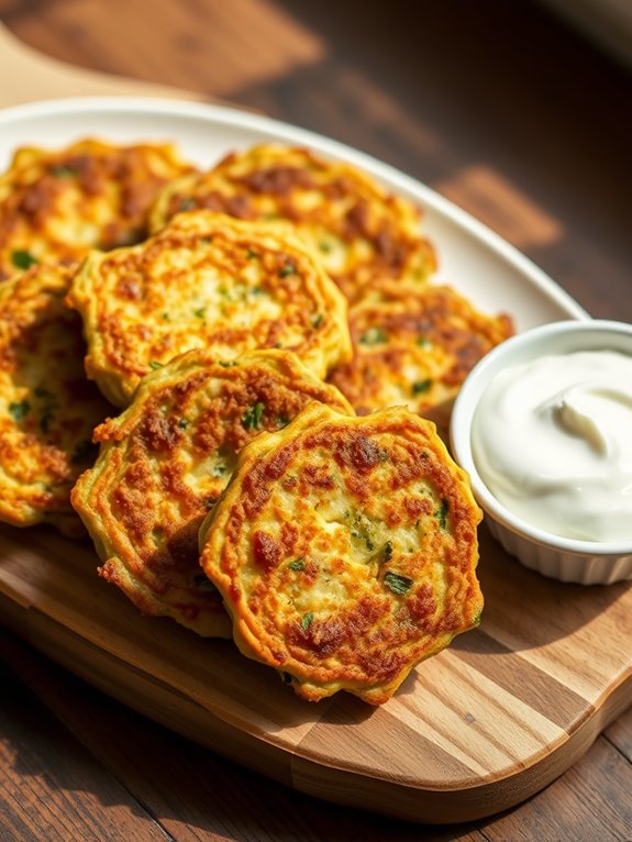 crispy zucchini fritters recipe