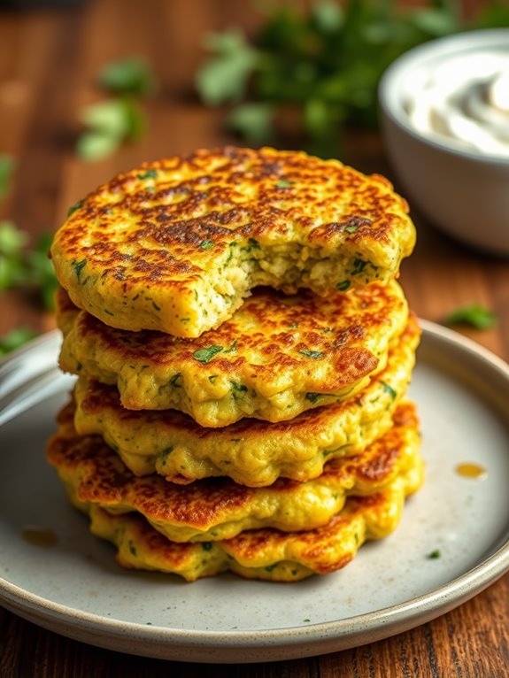 crispy zucchini vegetable patties