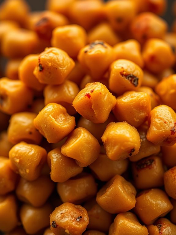 crunchy roasted chickpea treat