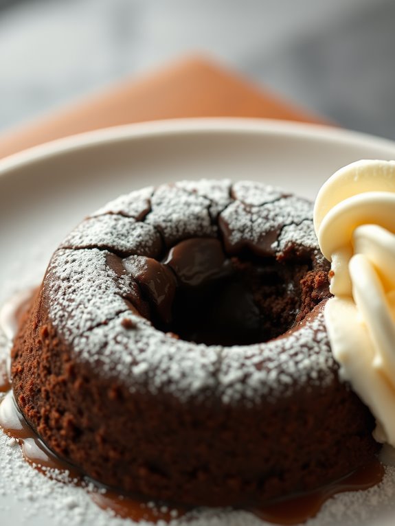 decadent molten chocolate dessert