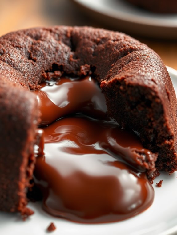 decadent molten chocolate dessert