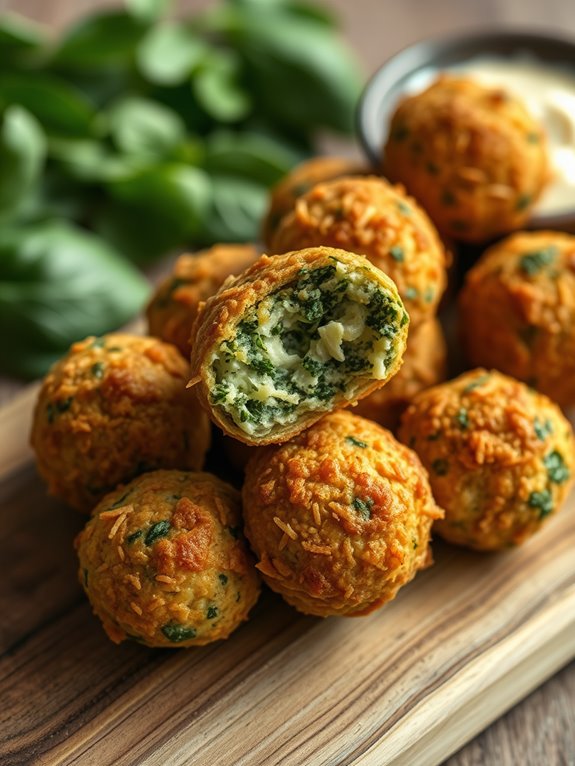 delicious spinach cheese bites