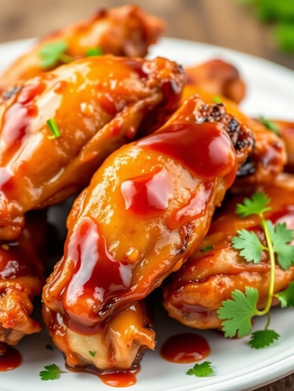 deliciously grilled chicken wings