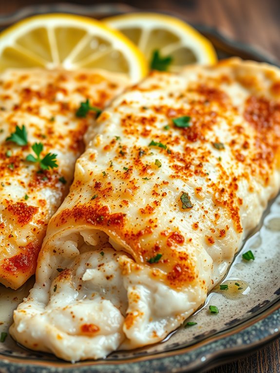 garlic butter fish dish