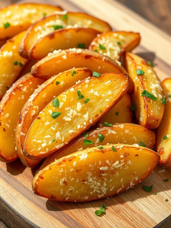 garlic parmesan seasoned wedges