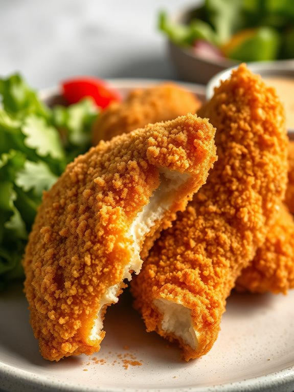 golden crunchy chicken strips