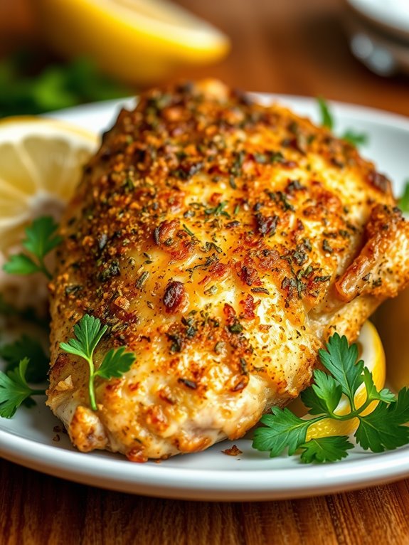 herb crusted chicken thighs recipe