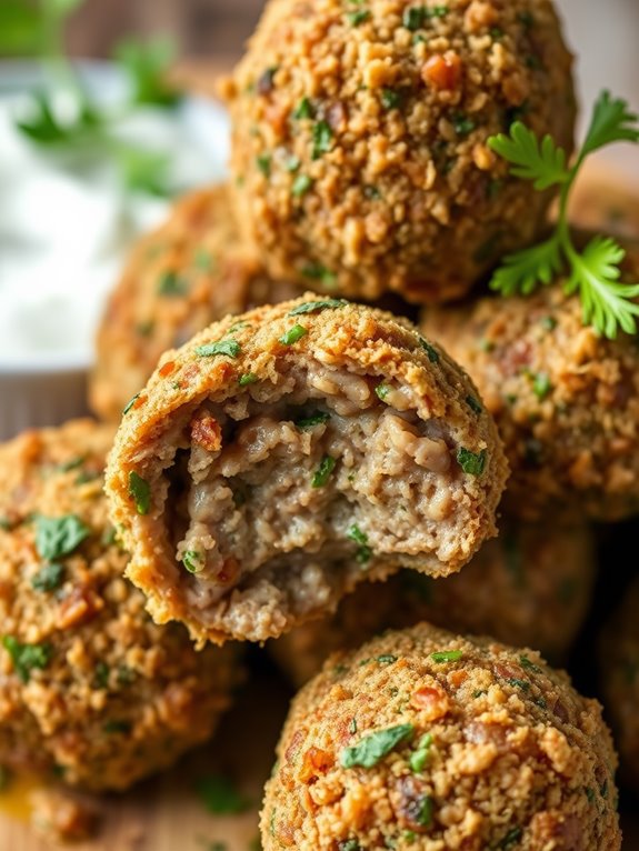 herb crusted lamb meatballs recipe