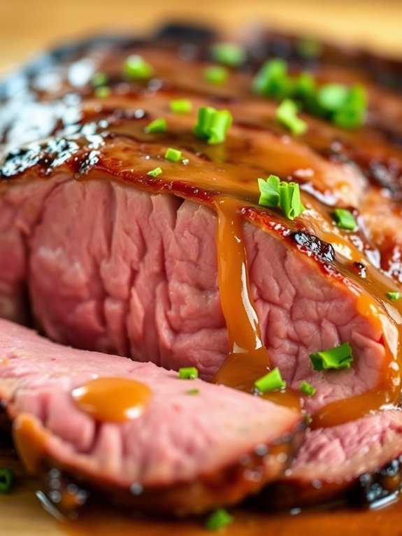 honey mustard marinated beef