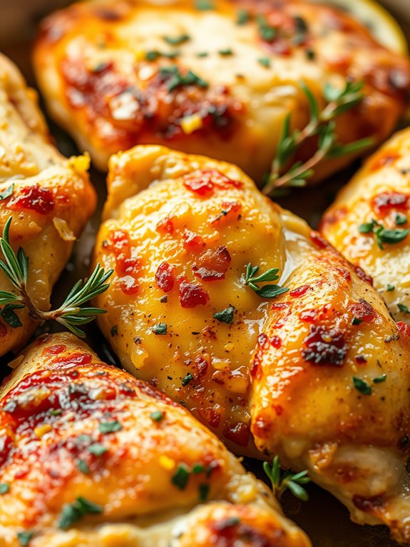 lemon infused herb chicken thighs