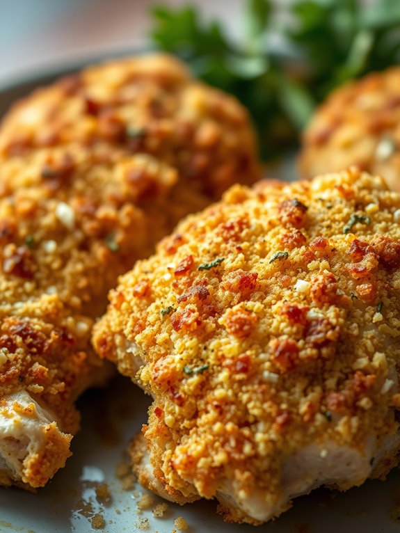 parmesan crusted chicken thighs