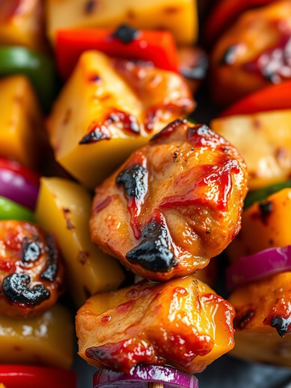 pineapple chicken skewers recipe