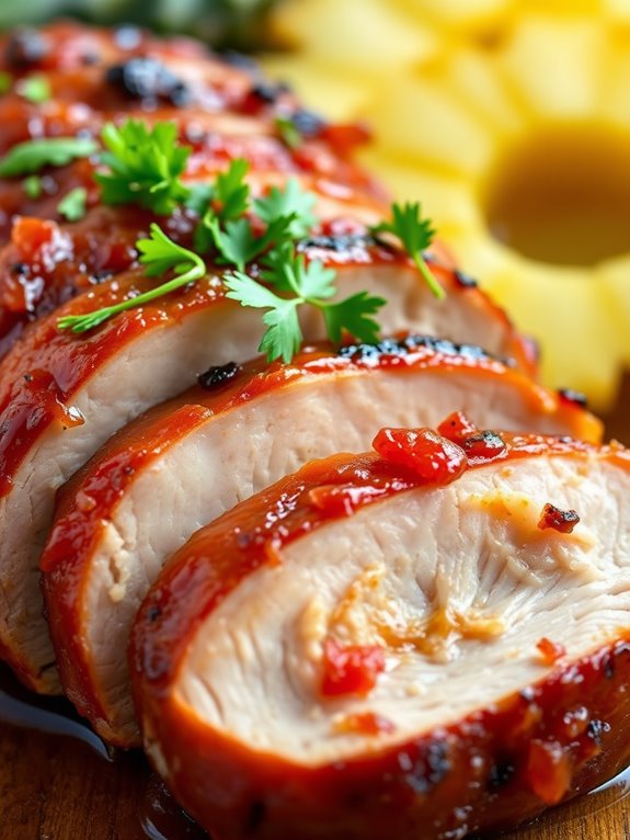 pineapple glazed pork loin recipe