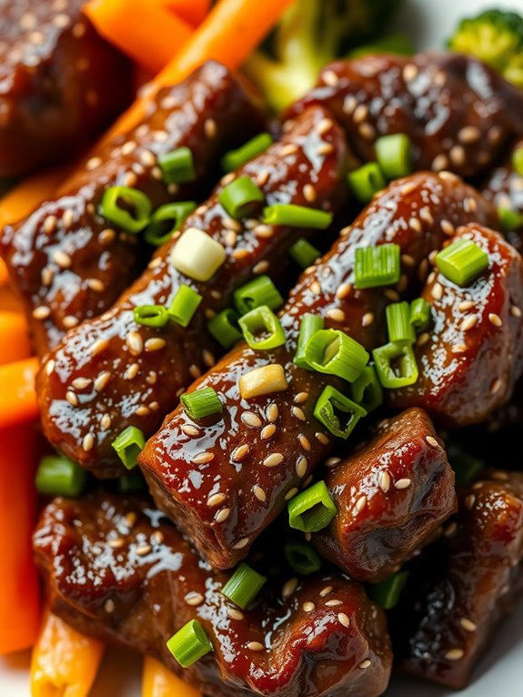 savory asian beef dish