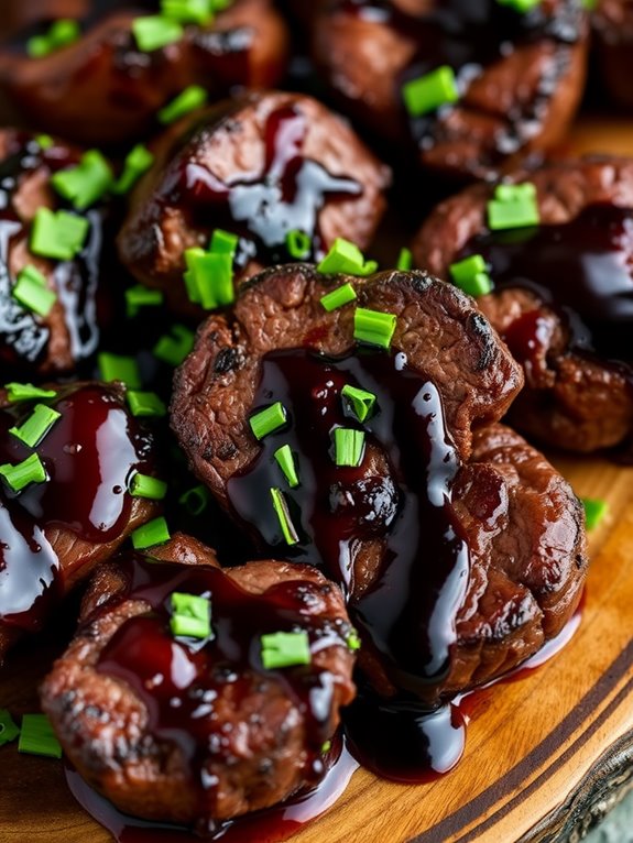 savory balsamic steak bites