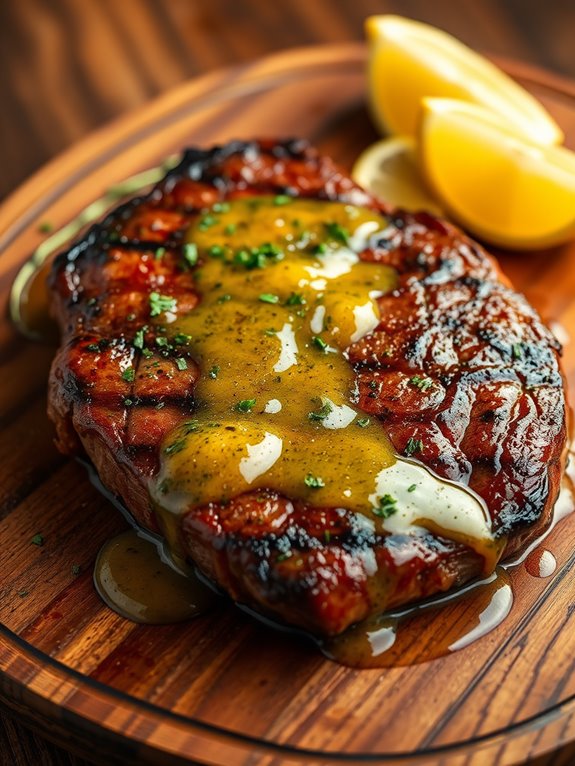 savory garlic butter sirloin