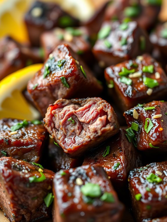 savory garlic herb steak