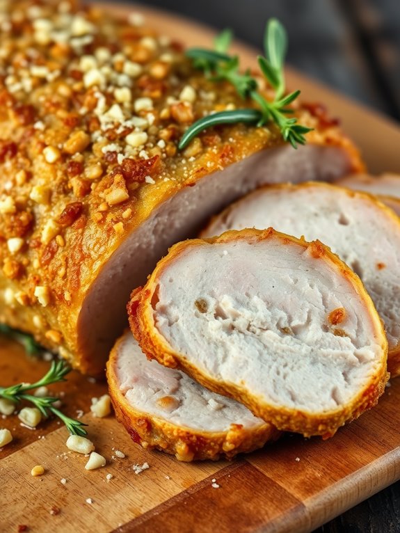 savory garlic parmesan pork