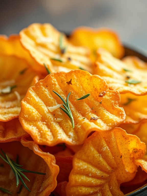 savory rosemary garlic crisps