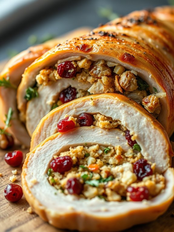 savory stuffed turkey breast